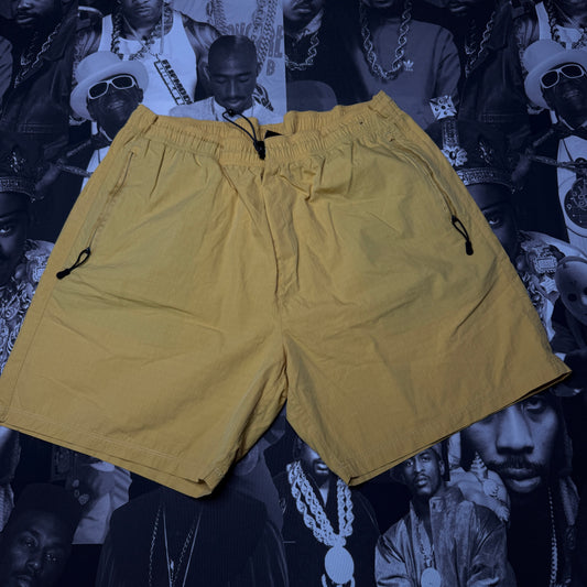 RVCA MustardNylon Short with Zipper Pockets SZ XXL