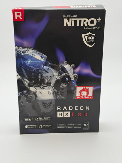 Radeon RX 580 Black Graphics Card -8GB- Used with Box, Free Shipping! 11