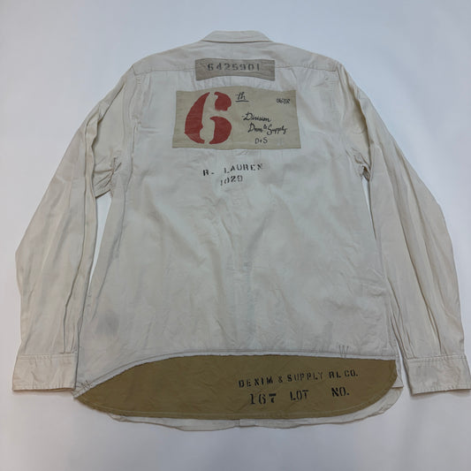 Polo Ralph Lauren Denim & Supply Long Sleeve Shirt White Size Large