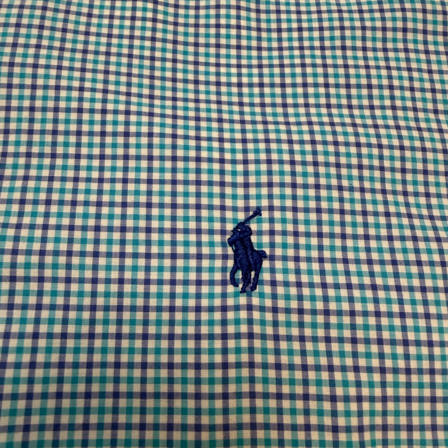 Polo Ralph Lauren Men's Button Down Shirt XL Blue Check Plaid Long Sleeve