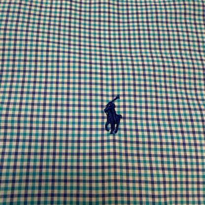 Polo Ralph Lauren Men's Button Down Shirt XL Blue Check Plaid Long Sleeve