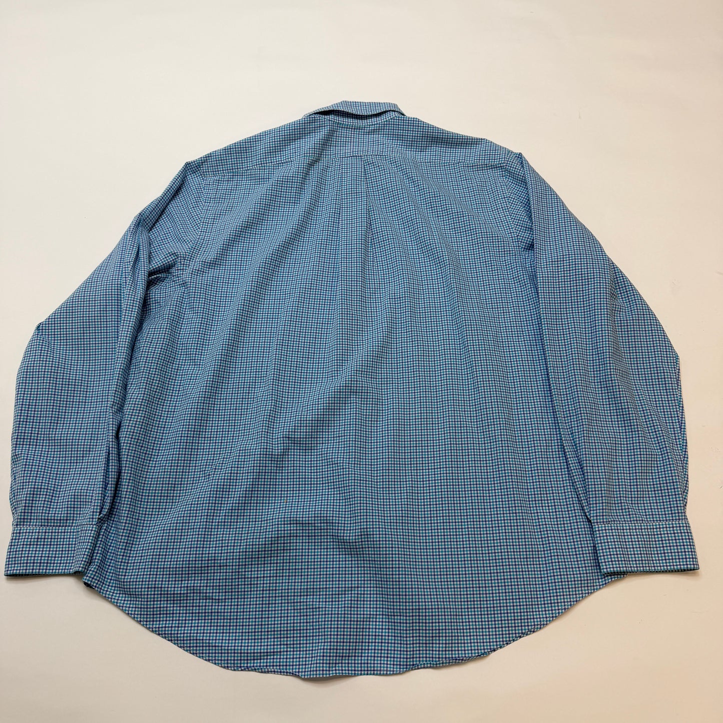 Polo Ralph Lauren Men's Button Down Shirt XL Blue Check Plaid Long Sleeve