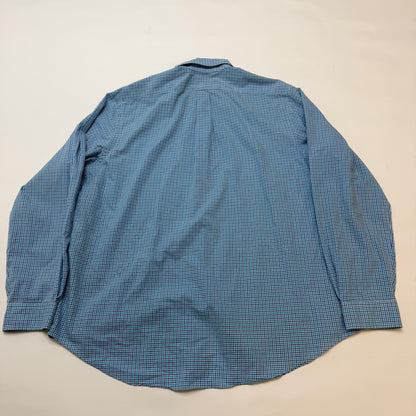 Polo Ralph Lauren Men's Button Down Shirt XL Blue Check Plaid Long Sleeve