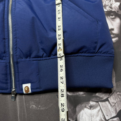 Rare Bape Shark Down  Blue Camo A Bathing Ape Jacket 2XL