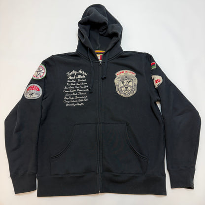 Rare Ecko Spike Lee 40 Acres & A Mule Zip Up Hoodie Large Black