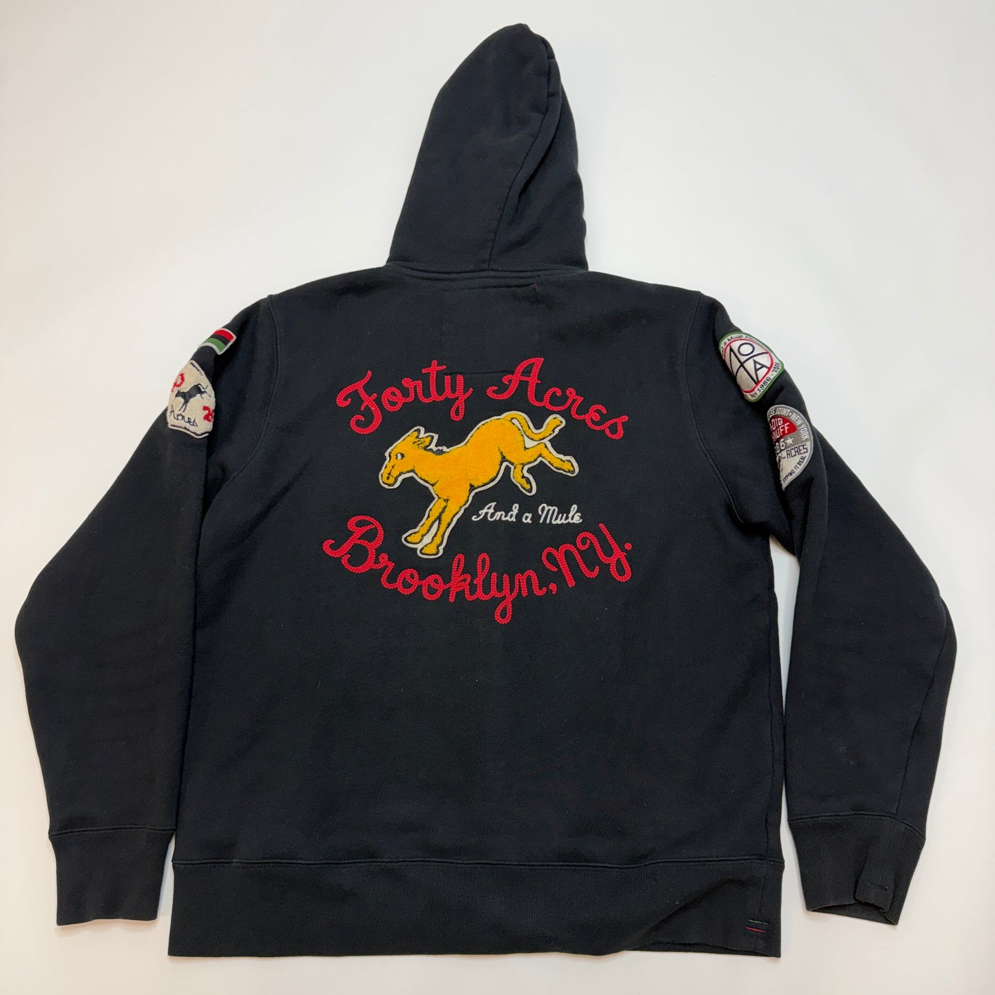 Rare Ecko Spike Lee 40 Acres & A Mule Zip Up Hoodie Large Black