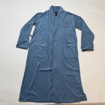 Polo Ralph Lauren Vintage Polo Bear Velour Robe Women's Size S Blue Bathrobe