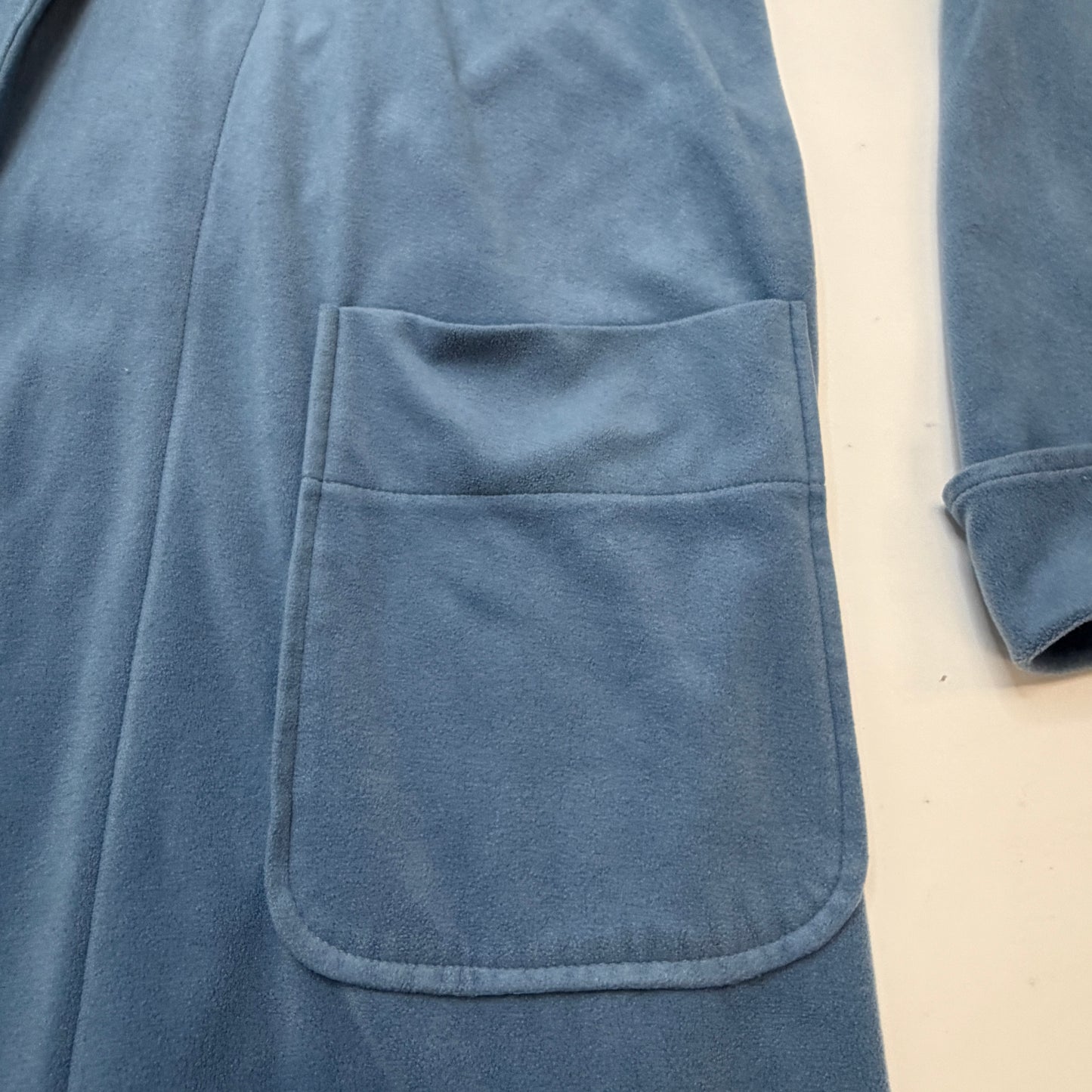 Polo Ralph Lauren Vintage Polo Bear Velour Robe Women's Size S Blue Bathrobe
