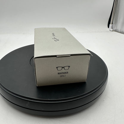 Ray-Ban Meta Wayfarer RW4008 Large Smart Glasses, Matte Black Polarized
