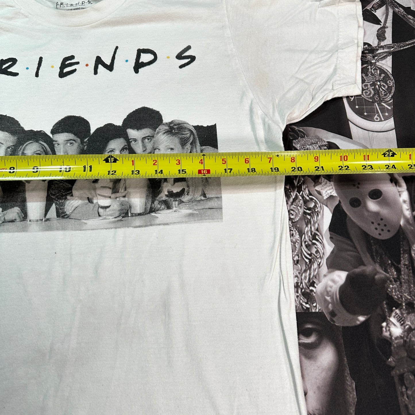 Retro Friends Graphic Tee Size Large Damaged
