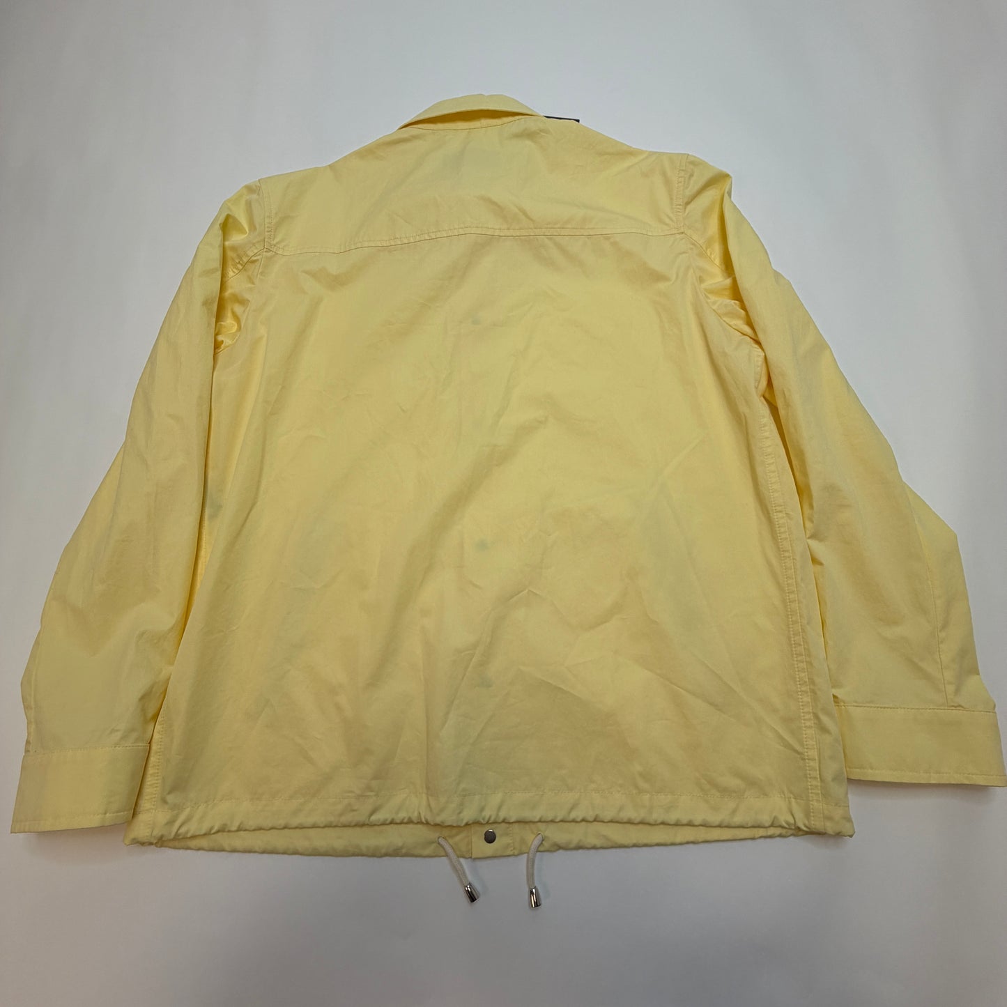Saks Fifth Avenue Ripstop Coaches Jacket Yellow Size XL NWT