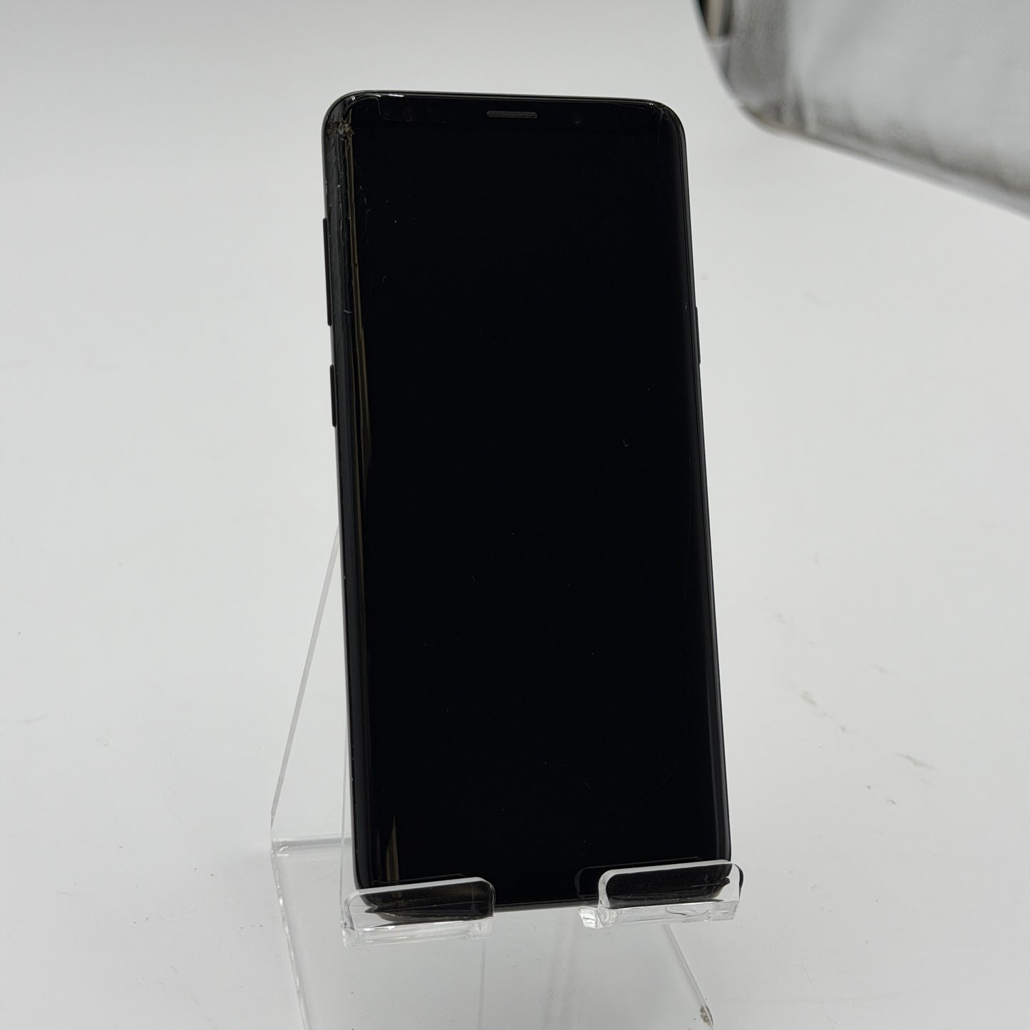Samsung Galaxy S9+ 64GB Sprint Black Cell Phone Used Cracked Screen