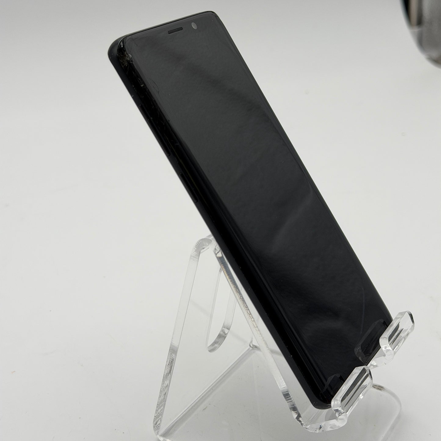 Samsung Galaxy S9+ 64GB Sprint Black Cell Phone Used Cracked Screen