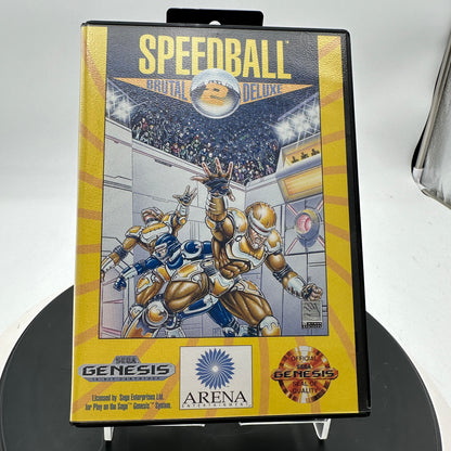Sega Genesis Speedball 2 Video Game CIB MINTY
