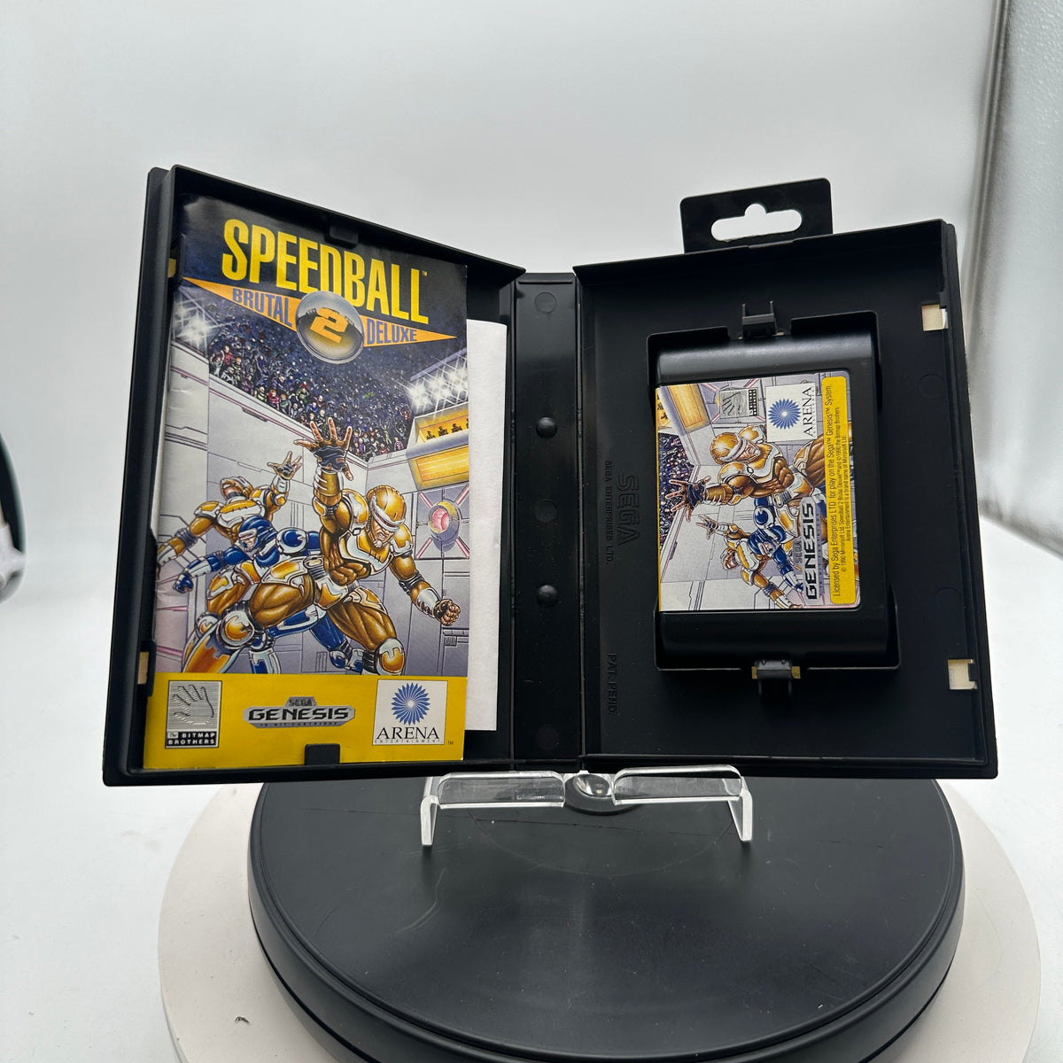 Sega Genesis Speedball 2 Video Game CIB MINTY