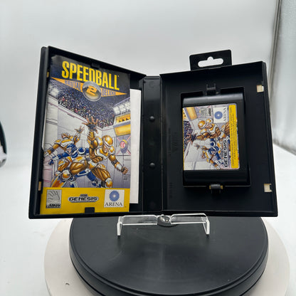 Sega Genesis Speedball 2 Video Game CIB MINTY