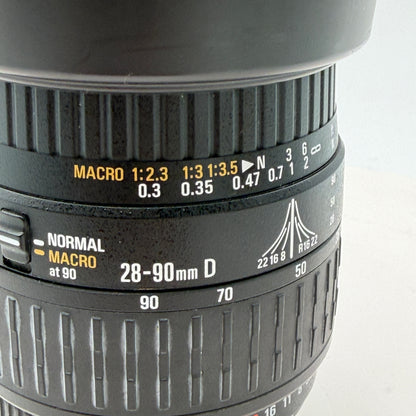 Sigma Zoom 28-90mm f/3.5-5.6 Macro Lens for Nikon, Black