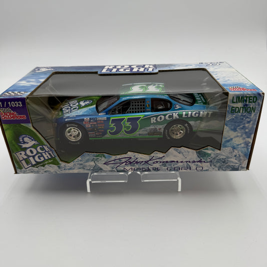 Action Racing Signed Rare Rolling Rock Light John Kamarinski #33 1 of 1,033 Monte Carlo Stock Car Collectible