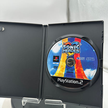 Sonic Heroes PAL PlayStation 2 Video Game Black Used With Box