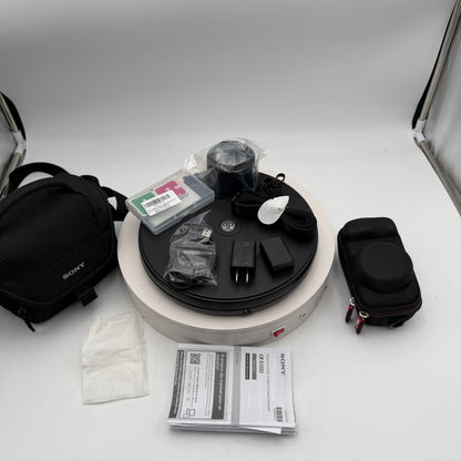 Sony A6100 Digital Camera Black Kit w/ Extras 1104 Shutter Count