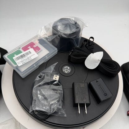 Sony A6100 Digital Camera Black Kit w/ Extras 1104 Shutter Count