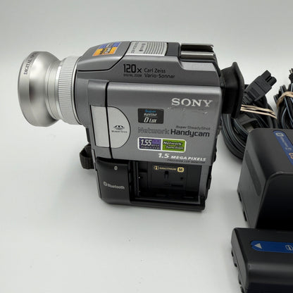 Vintage Sony DCR-PC120E Mini DV Tape Camcorder TESTED READ