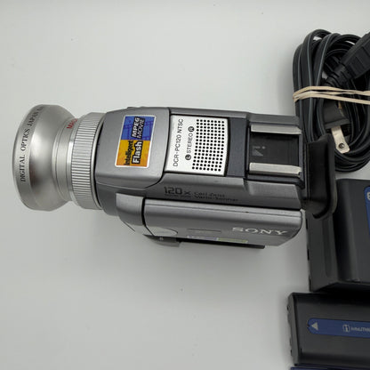 Vintage Sony DCR-PC120E Mini DV Tape Camcorder TESTED READ