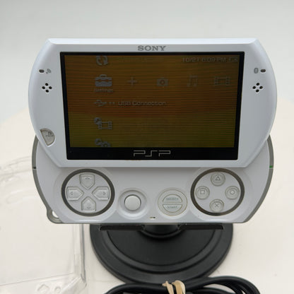Sony PSP Go (PSP-N1001) White Handheld Game Console with Extras