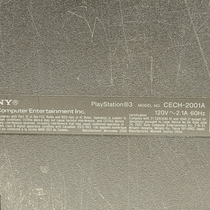 Sony PlayStation 3 CECH-2001A Black Used With HDMI Issue