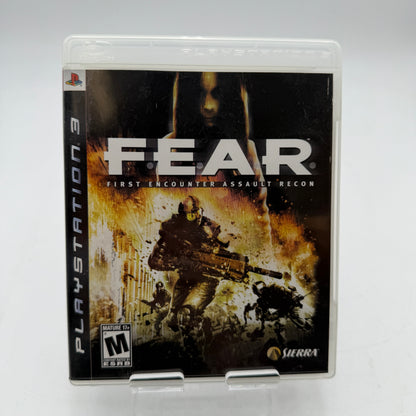 Sony PlayStation 3 F.E.A.R. Video Game Complete in Case with Manual & Inserts PS3