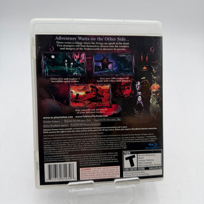 Sony PlayStation 3 Folklore Video Game Complete w/ Case, Manual & Inserts