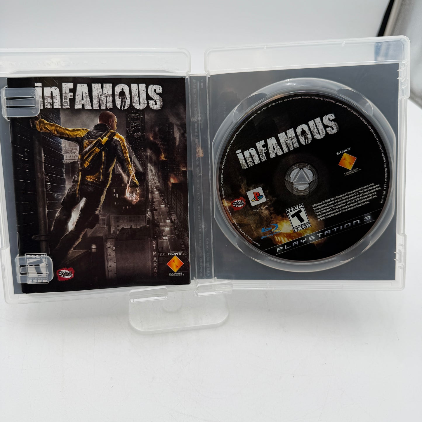Sony PlayStation 3 Infamous Video Game PS3 Complete with Case, Manual & Inserts