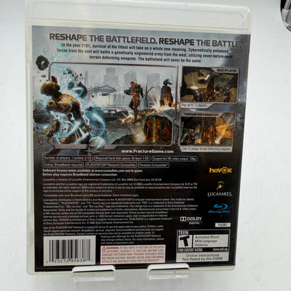 Sony PlayStation 3 PS3 Fracture Video Game CIB