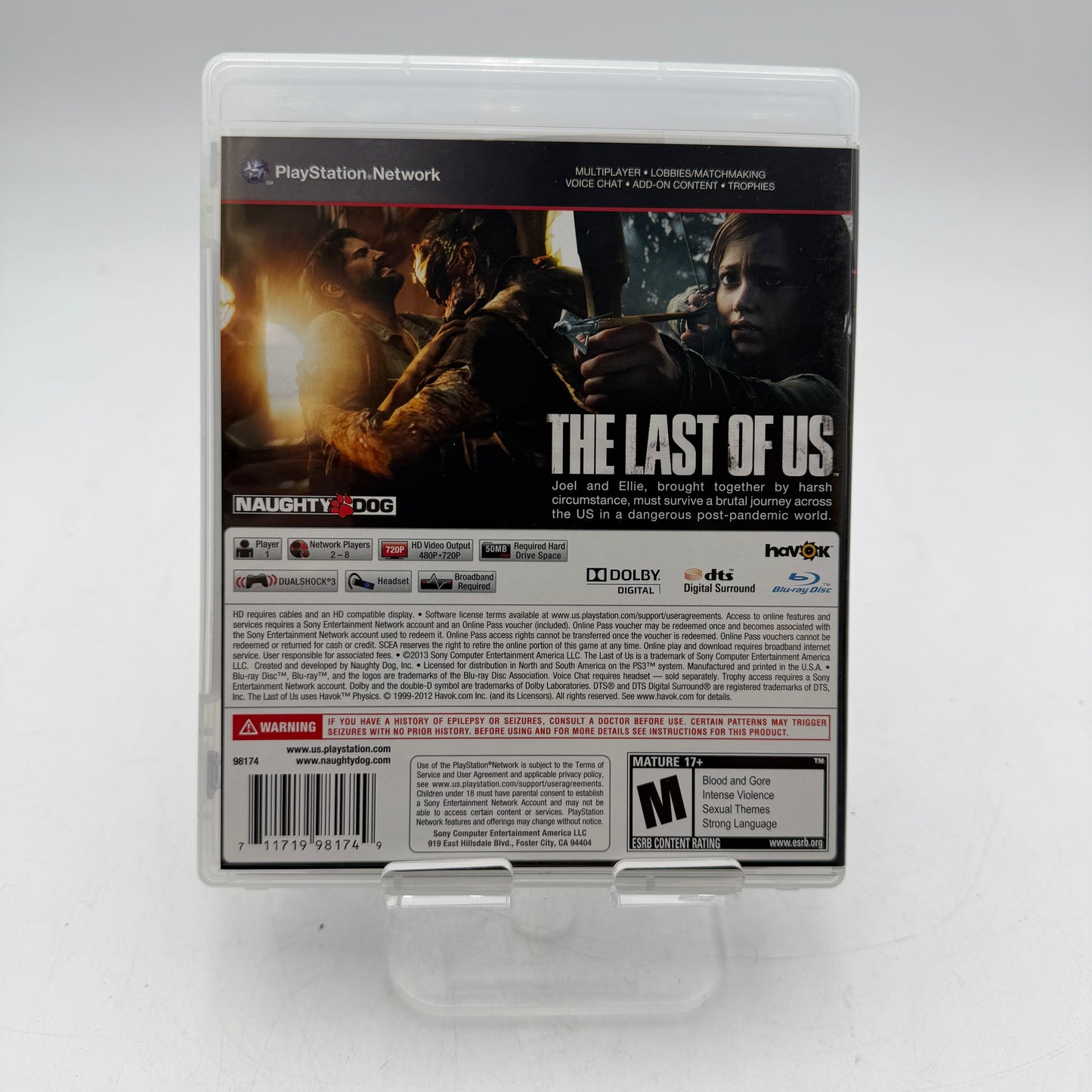 Sony PlayStation 3 The Last of Us Video Game Complete PS3
