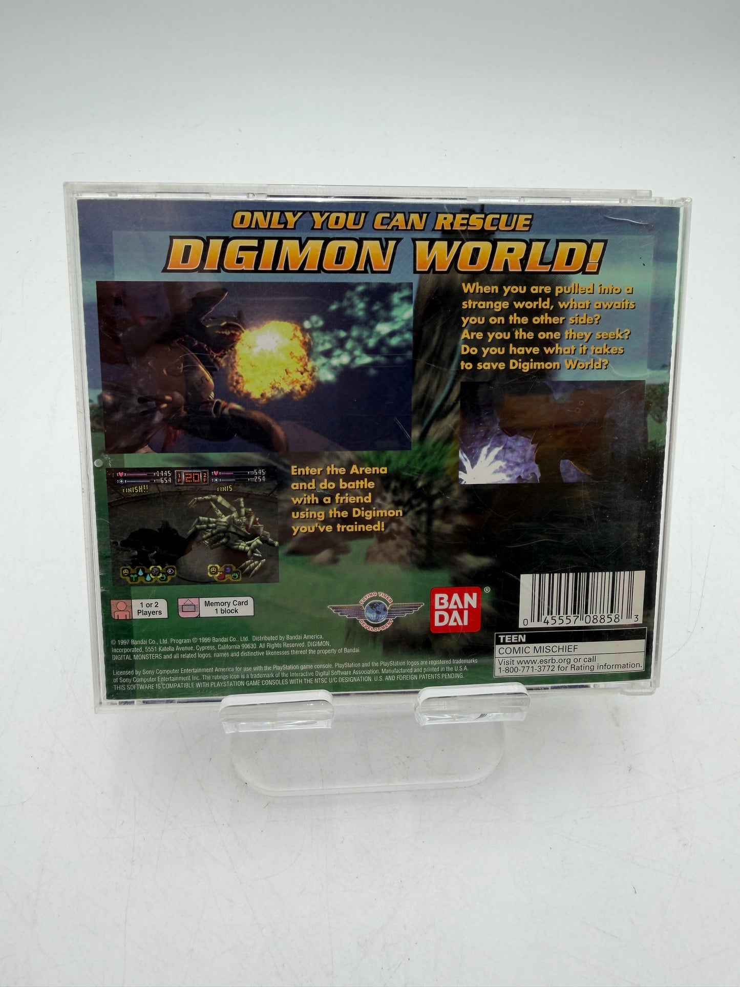 Sony PlayStation Digimon World PS1 Video Game Complete Tested Used A