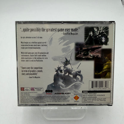 Sony PlayStation Final Fantasy VII Video Game Complete CIB Used A
