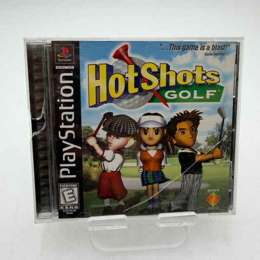 Sony PlayStation Hot Shots Golf Video Game Complete CIB PS1