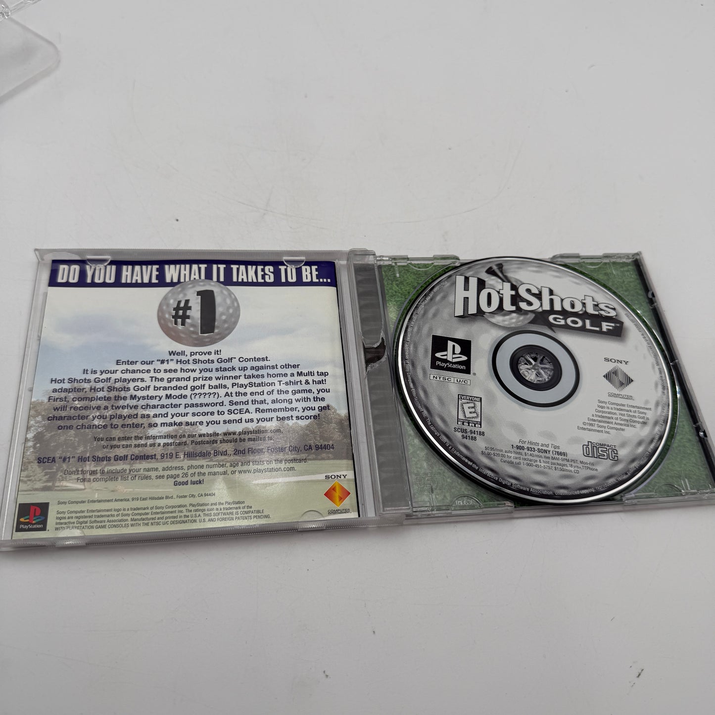 Sony PlayStation Hot Shots Golf Video Game Complete CIB PS1
