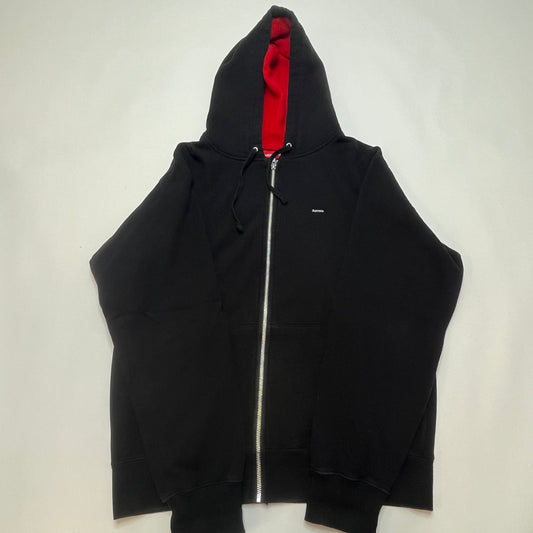 Supreme Small Box Logo Zip Up Hoodie Medium Black