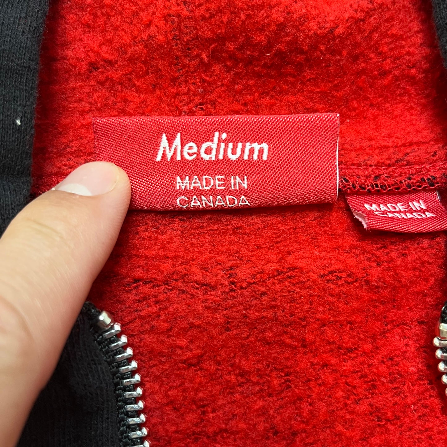 Supreme Small Box Logo Zip Up Hoodie Medium Black