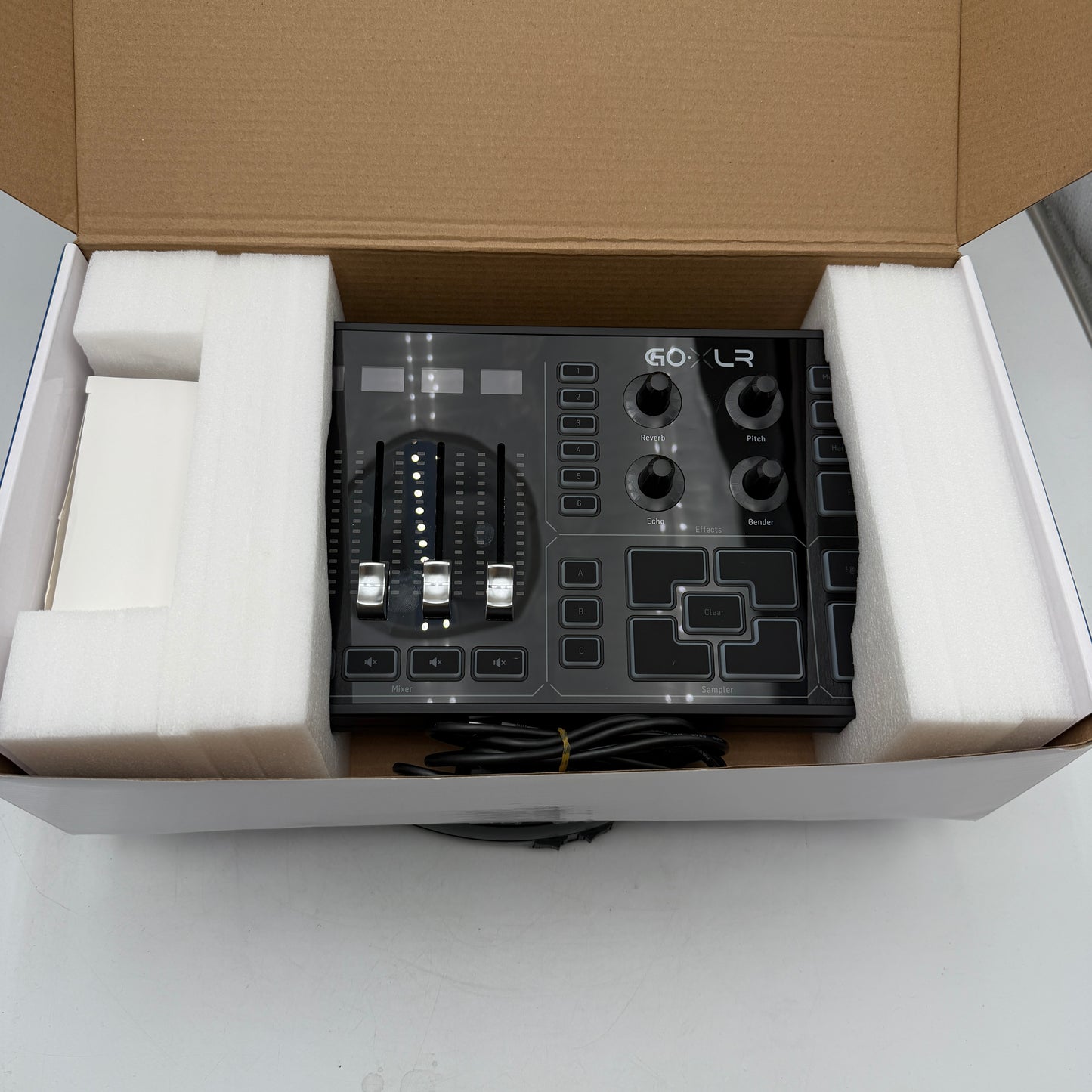 TC Helicon GoXLR Full-Size 4-Channel USB Broadcast Mixer with Motorized Faders