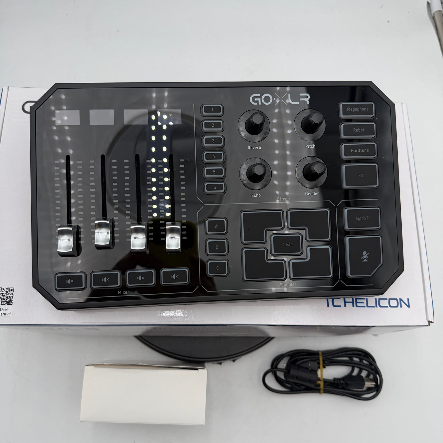 TC Helicon GoXLR Full-Size 4-Channel USB Broadcast Mixer with Motorized Faders
