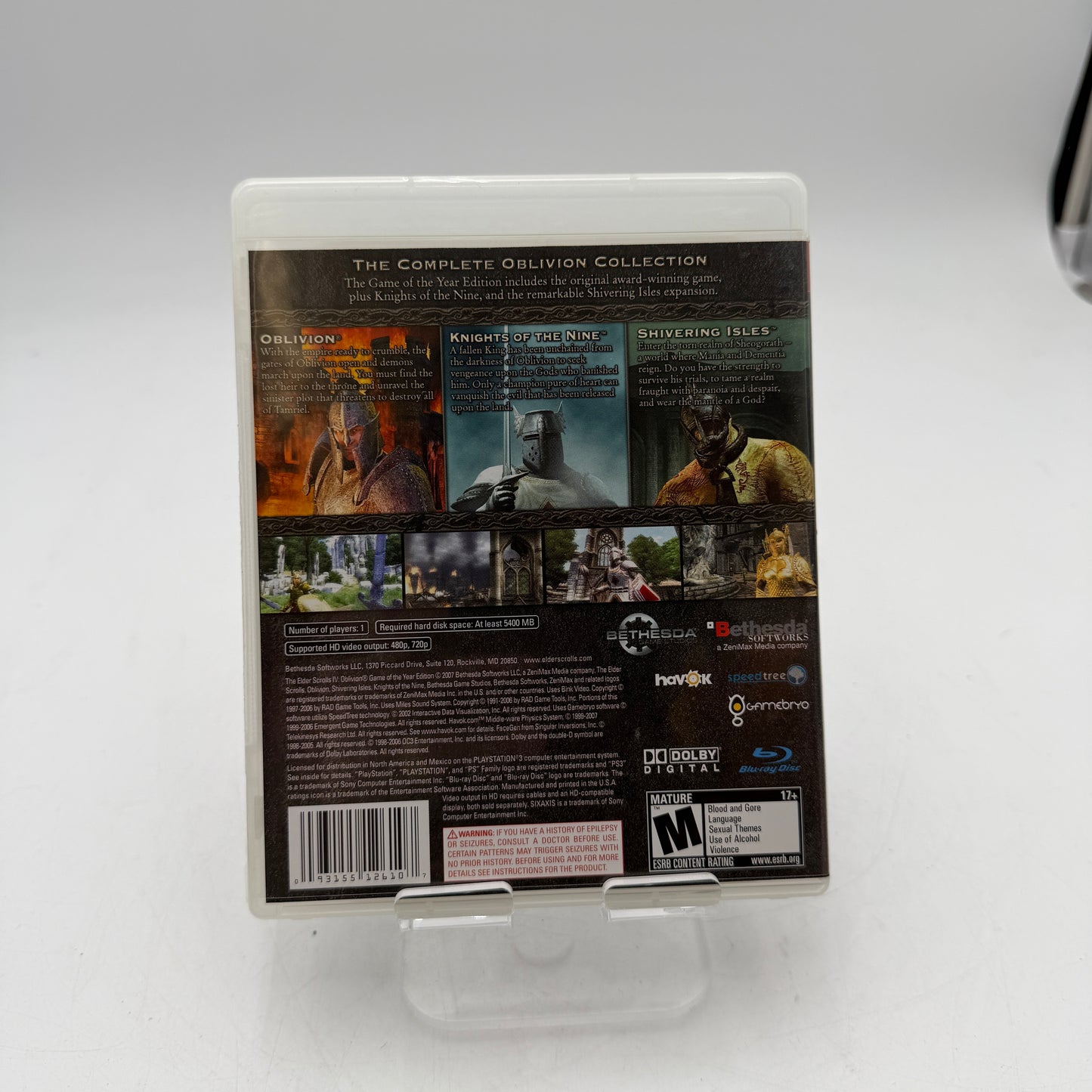 The Elder Scrolls IV: Oblivion Game of the Year Edition PS3 PlayStation 3 CIB