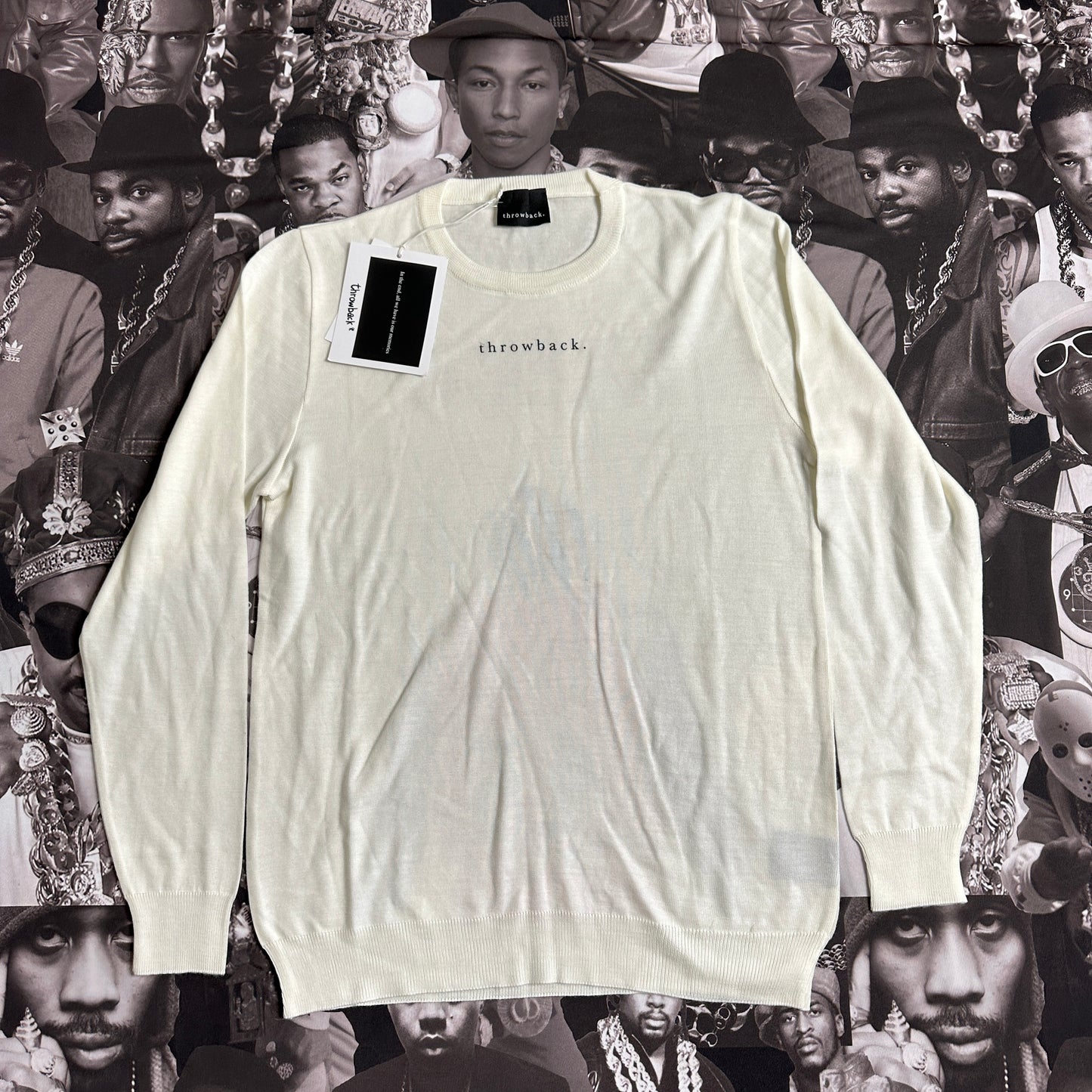 Throwback Goat Knitted Sweater White