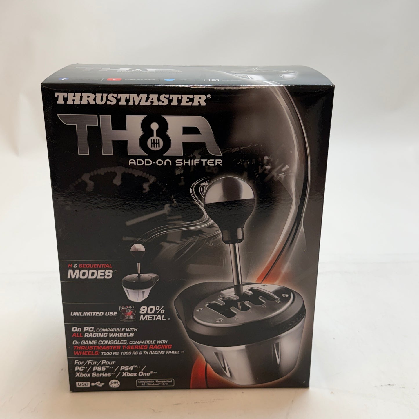 Thrustmaster TH8A Add-On Shifter for PC, PS5, PS4, XBOX - Complete in Box - Black