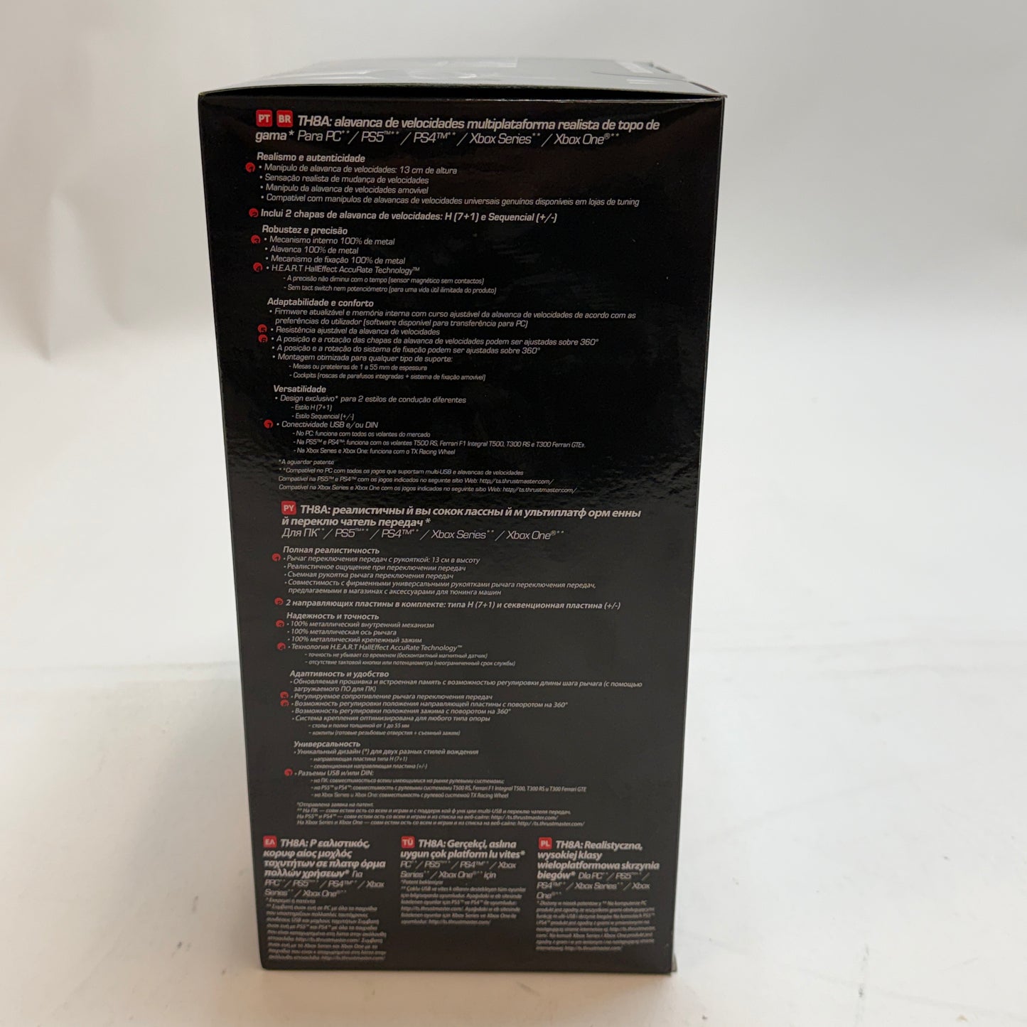 Thrustmaster TH8A Add-On Shifter for PC, PS5, PS4, XBOX - Complete in Box - Black