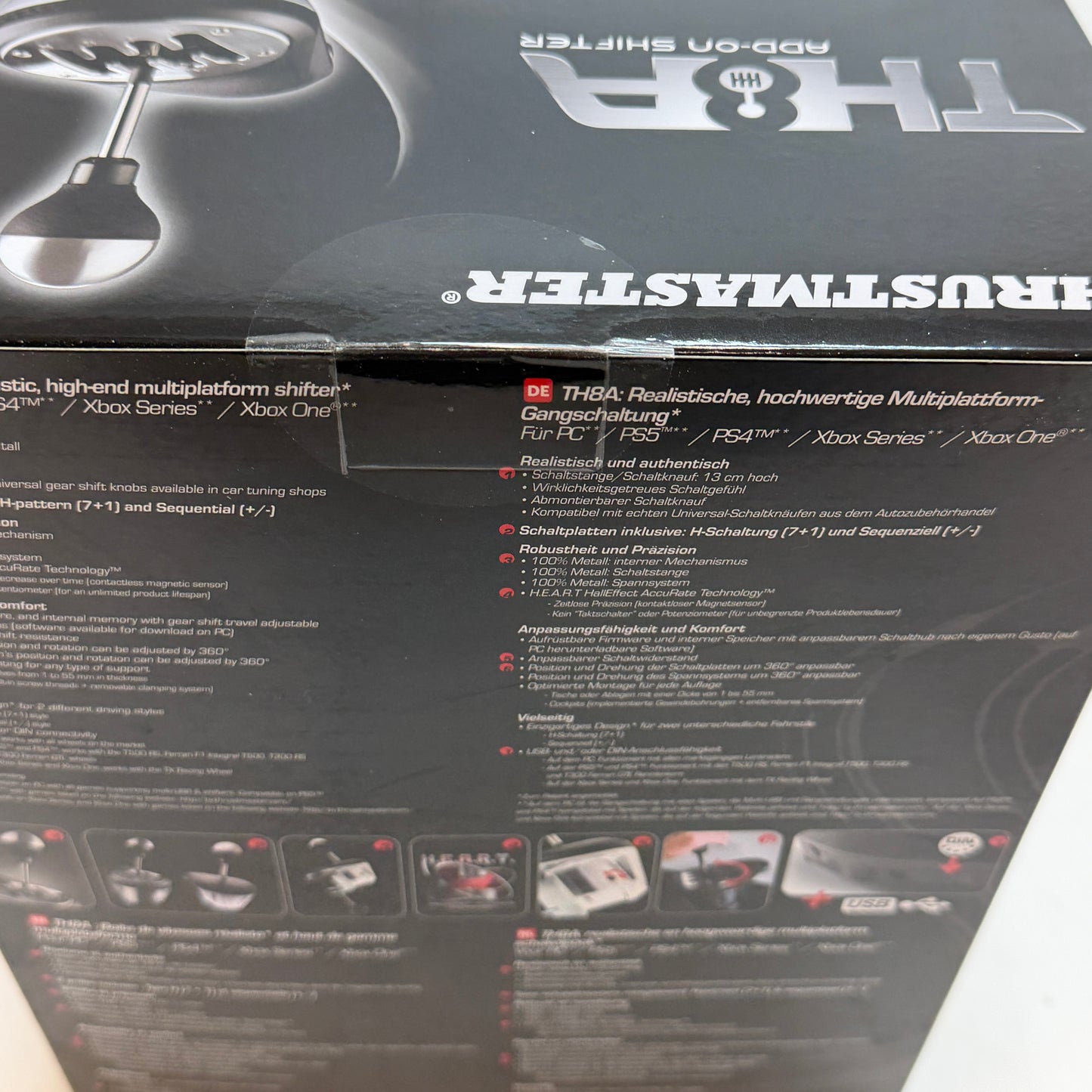 Thrustmaster TH8A Add-On Shifter for PC, PS5, PS4, XBOX - Complete in Box - Black