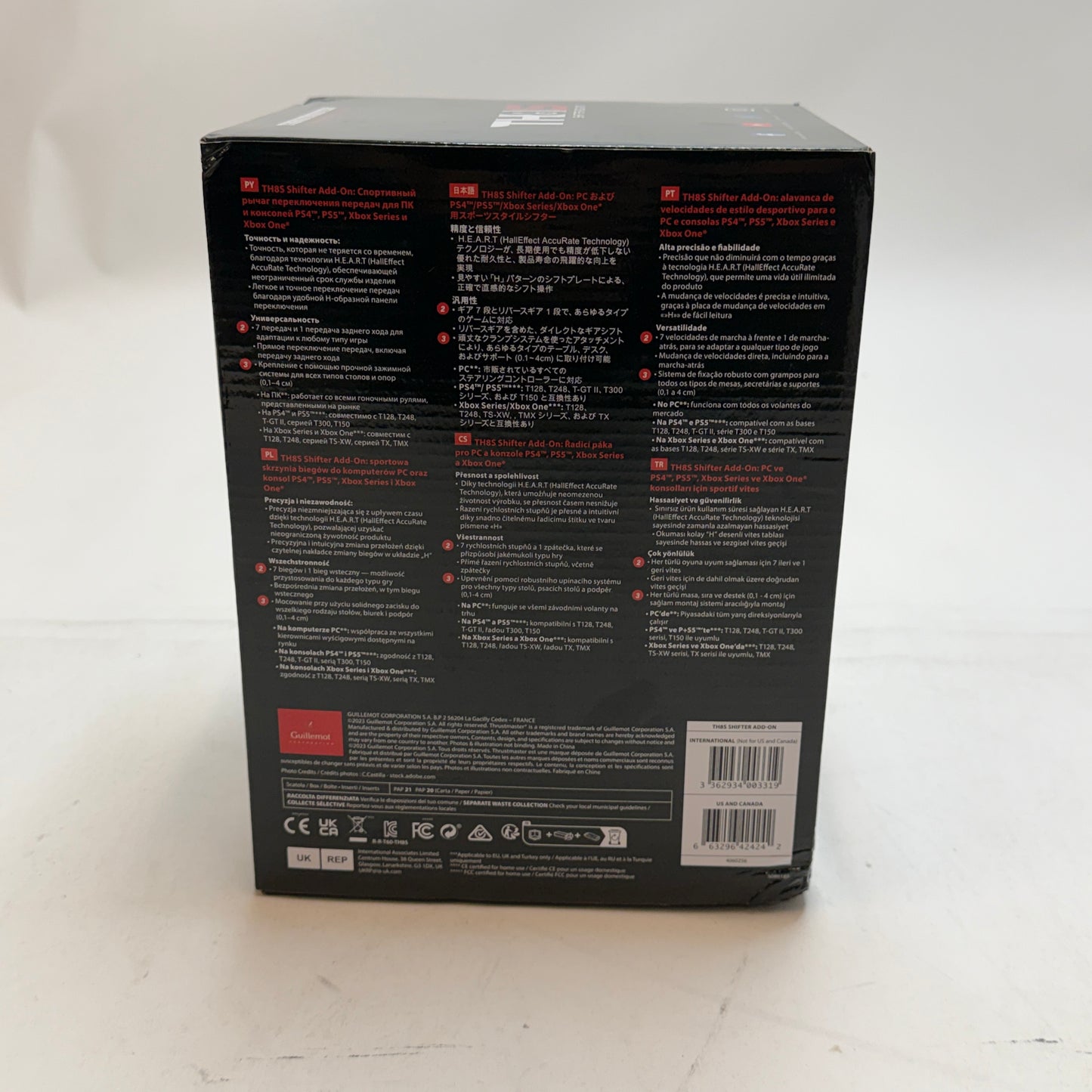 Thrustmaster TH8S Shifter Add-On for PC, Xbox, and PlayStation - Black - New In Box