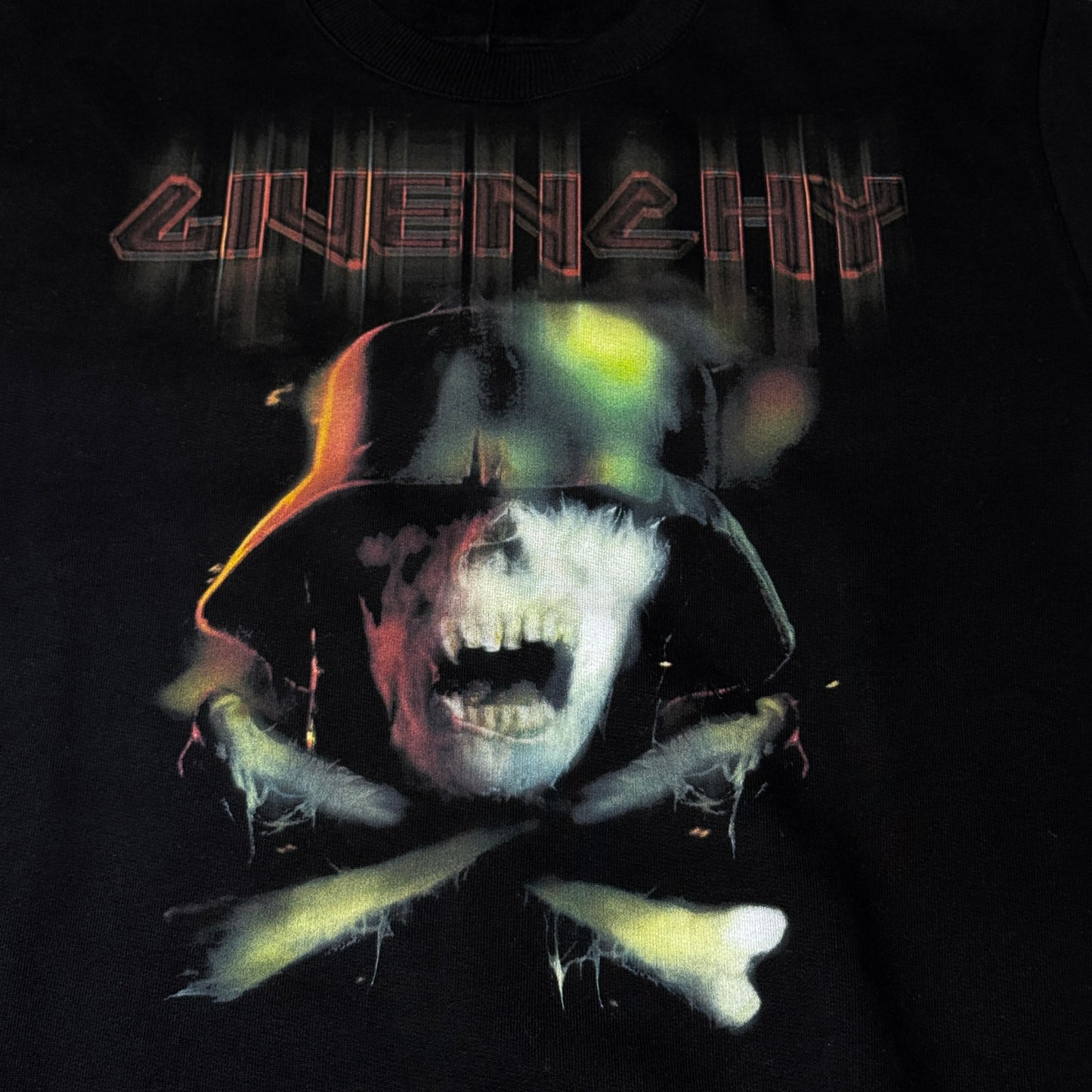 Givenchy Paris Army Skull Crewneck Black Large FW16 Ricardo Tisci - Cuban Fit