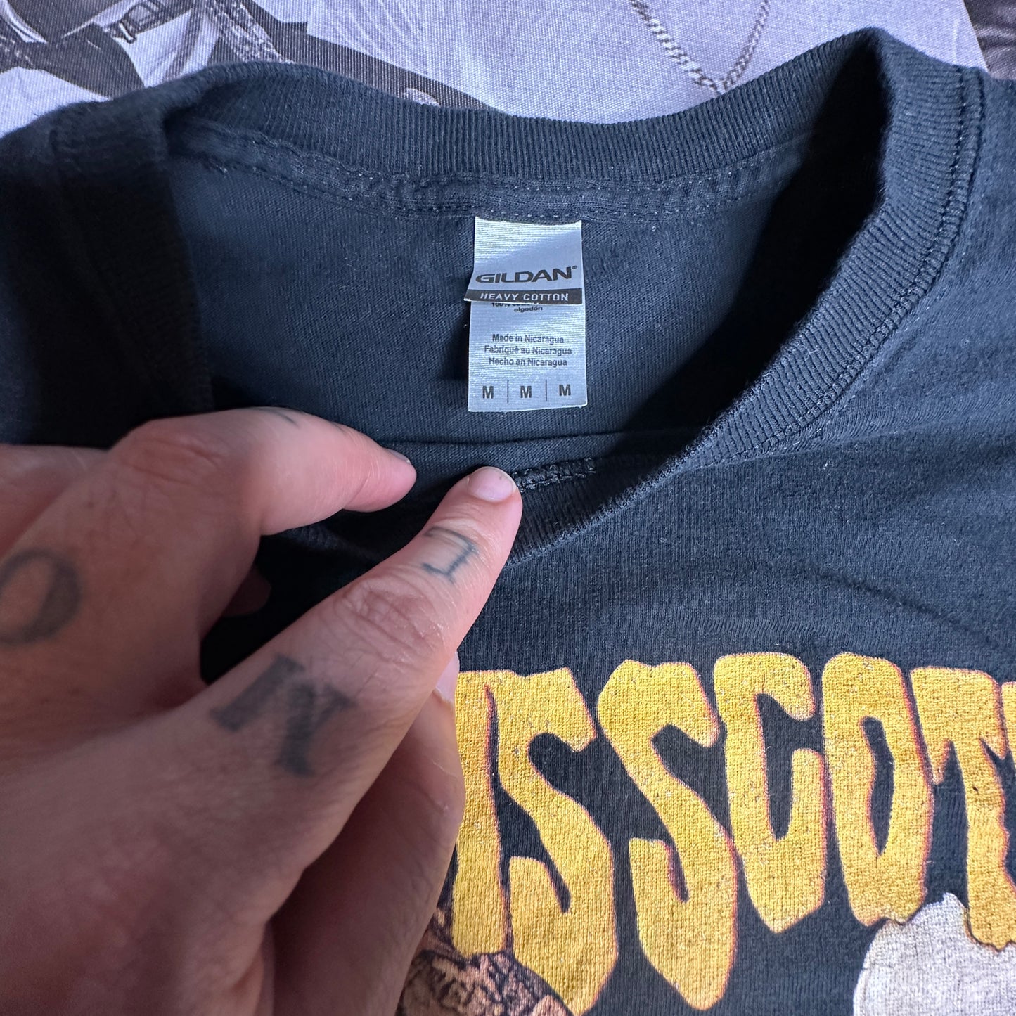 Travis Scott Rap Tee Size Medium Black